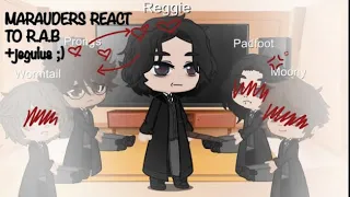 Marauders react to Regulus - [FtM Reggie] -._ [Jegulus] _.- [Part 1/2?]