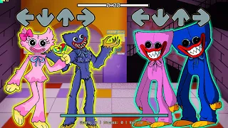 Huggy Wuggy Vs Kissy Missy ( NEW Update Characters vs OLD Characters) / FNF New Mod x Poppy Playtime