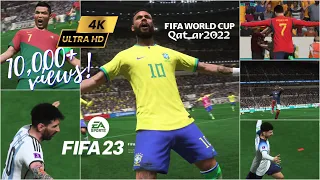 FIFA 23: Thrilling Last Minute Goal Celebrations | World Cup 2022 Edition | PS5 Gameplay in 4K UHD