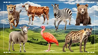 Funniest Animal Sounds In Nature: Cow, Zebra, Sheep, Hyena, Leopard & Bear - Animals Paradise