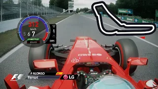 🔥F1 2013 | Monza | Fernando Alonso Onboard Lap | RSS Formula V8 2013