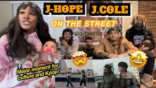 JHOPE AND JCOLE ON THE STREET REACTION