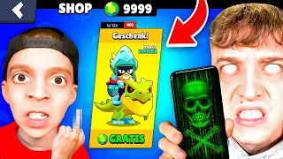 KLEINER JUNGE wird von HACKER in BRAWL STARS geprankt! 😲