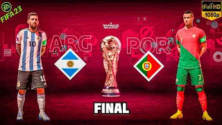 FIFA 23 - Argentina vs Portugal World Cup (FINAL) Match | Messi vs Ronaldo
