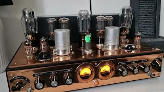 vintage ultra-linear vacuum tube amplifier + Magnat Transpuls 1500