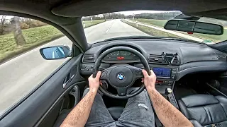 BMW 320D E46 150HP M Paket Facelift Coupe (2005) | POV Test Drive Onboard