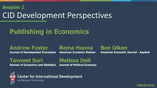 CID Development Perspectives: Publishing in Economics