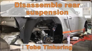 Disassemble rear suspension Porche Cayman  │porsche Cayman Tinkering