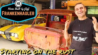 How much of the 'Frankenhauler' is straight rust? - 1954 Ford F600 Car Hauler Build part 2