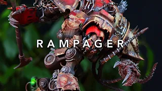 The Most INTENSE Paint Job You'll Ever See, even Angron gets jealous! painting Chaos Knight Rampager