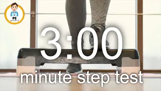 3-minute step test timer | test aerobic fitness without the beep test!