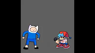 finn the human meets a ghost FNF