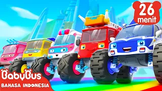 Lima Mobil Monster | Lagu Mobil Monster | Lagu Kendaraan Anak | Lagu Anak | BabyBus Bahasa Indonesia