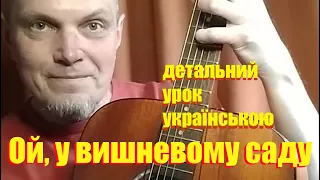 🎸Ой, у вишневому 🍒саду.💛💙 Як грати на гітарі. Українська народна пісня. 🇺🇦@vadioradio