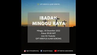 Ibadah Minggu Raya | Minggu, 18 Desember 2022 - Pdt. Christ Pangkali