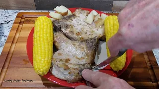 Ninja Speedi Pork Chops with Potatoes & Corn