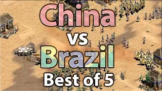 AoE2 2v2 World Cup | China vs Brazil!
