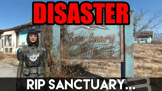 THE GAME DESTROYED MY SANCTUARY BUILD!!! (Fallout 4 Settlement Tour)