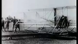 1909 Wilbur Wright onboard flight, Italy