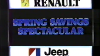 1986 Renault Jeep AMC "Spring Savings Spectacular" TV Commercial