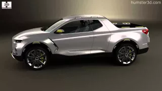 Hyundai Santa Cruz Crossover Truck 2015 by 3D model store Humster3D.com