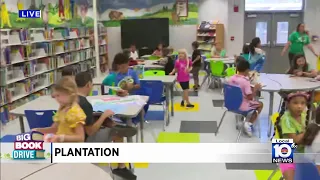 Local 10's Big Book Drive makes stop at Plantation Park Elementary in Broward County