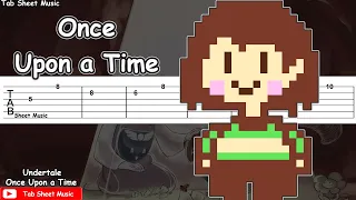 Undertale OST - Once Upon A Time Guitar Tutorial