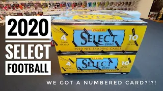 WE PULLED A NUMBERED CARD! | 2020 Select Football MEGA BOX Opening!