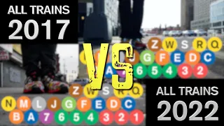 EVERY Train 2017 vs 2022 | a comparison