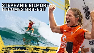 Stephanie Gilmore Becomes The GR8-EST w/ Monumental Run To Her Record-Breaking 8th World Title!