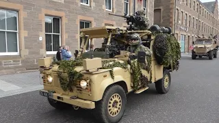 Armoured Vehicles 3 Scots Homecoming Parade Perth Perthshire Scotland