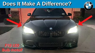 Cheap LED Headlights - Worth it? | Bulb Installation and what to expect | BMW F10 DIY | BOND Garage