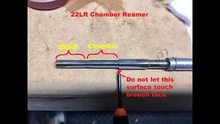 22LR chamber Reamer on an Erma Werke LA-22