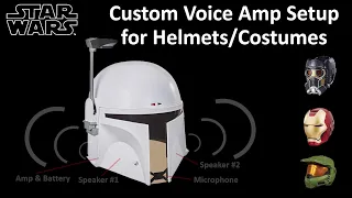 Helmet/Mask Voice Amp for any Costume (Star Wars Mandalorian Black Series Boba Fett Prototype mods)