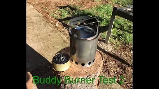 Will a Buddy Burner gasifie in a Wood Gas Stove