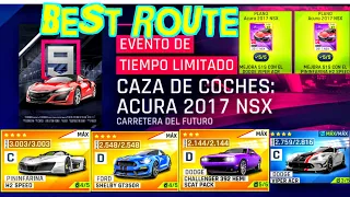 Asphalt 9 | Time: 00:48.300 | TLE | Car Hunt: Acura 2017 NSX | PININFARINA & DODGE Max | Best Route!