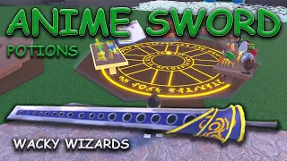 All potions Anime Sword Old Ingredient Wacky Wizards Roblox