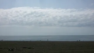 Пляж в Алахадзы / Цитрусовый совхоз. Отдыхающие. Обзор. Абхазия 18 июля 2019 г.