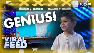 INCREDIBLE 5 YEAR OLD GENIUS GETS GOLDEN BUZZER | VIRAL FEED