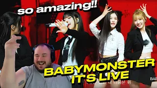 SLAYED IT!!! BABYMONSTER “SHEESH” Band LIVE Concert [IT'S LIVE] Performance - REACTION
