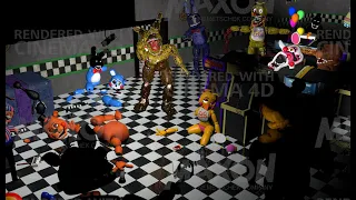 C4D Fnaf SpeedArt toys destroyed