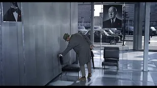 Playtime (1967) by Jacques Tati, Clip: Whooshy chairs!