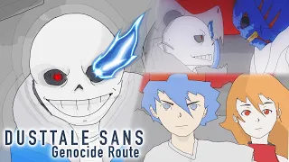 Dusttale Sans vs BF (Undertale Genocide) | FNF Animation