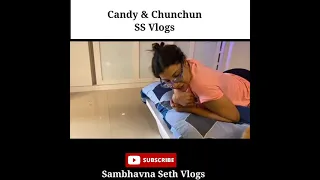 Candy & Chunchun|ss vlogs|sambhavna seth entertainment|sambhavna candy vlogs|dog vlogs#shorts