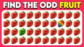 Find the ODD One Out - Fruit Edition 🍎🍉 Easy, Medium, Hard - 60 Ultimate Levels | Pup Quiz