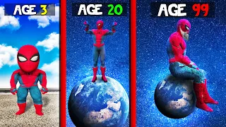 Surviving 99 YEARS As GIANT SPIDERMAN in GTA 5
