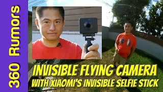 Invisible flying camera tutorial 😮 + invisible selfie stick review for Xiaomi Mi Sphere 360 camera