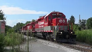 New SD40s! RJC SD40-2 6248 Goes to Drop Off Two Dash 8s on 7/28/22