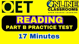 Welcome to OET 2.0 Online Classroom