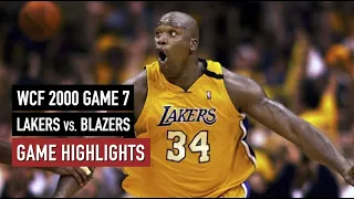 NBA Playoffs 2000. Portland Trail Blazers vs LA Lakers Game 7 Highlights Kobe Bryant 25 HD 720p